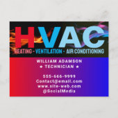 Verwarming & Koeling & Airconditioning | Moderne H Briefkaart (Voorkant)