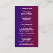 Verwarming & koeling & airconditioning | Moderne H Visitekaartje (Achterkant)