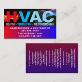 Verwarming & koeling & airconditioning | Moderne H Visitekaartje (Voorkant / Achterkant)