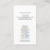 Verwarming Koeling Experts HVAC Visitekaartje (Achterkant)