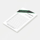 Verwarming Koeling HVA Business Checklist Post-it® Notes (Schuin)