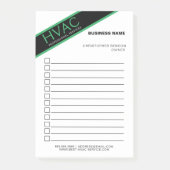 Verwarming Koeling HVA Business Checklist Post-it® Notes (Voorkant)