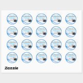 Verwarming Koeling HVAC Ronde Sticker (Vel)