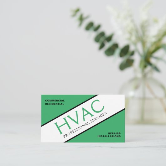 Verwarming & Koeling HVAC Visitekaartje (Staand voorkant)