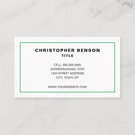 Verwarming & Koeling HVAC Visitekaartje (Achterkant)