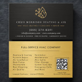Verwarming Koeling Service Technicus QR Code Visitekaartje