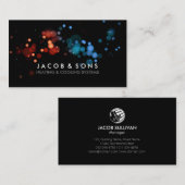 Verwarming Koelsystemen Rode Blauwe Stippen Visitekaartje (Voorkant / Achterkant)