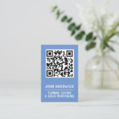 Verwarming, leidingen, ketelonderhoud QR-code Bu Visitekaartje (Staand voorkant)