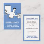 Verwarming, Loodgieterij, & Boiler Onderhoud Visitekaartje (Voorkant / Achterkant)