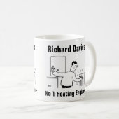 Verwarming & sanitair gepersonaliseerde mok (Voorkant rechts)