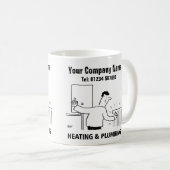 Verwarming & sanitair Services Cartoon Mok (Voorkant rechts)