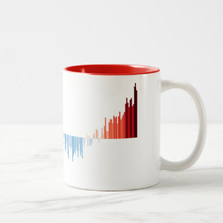 Verwarming Strepen Staafdiagram Mok | 1850-2025