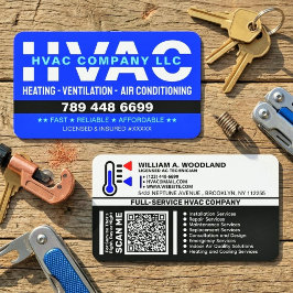 Verwarming & Ventilatie & AC - Modern HVAC-bedrijf Visitekaartje