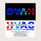 Verwarming, Ventilatie, Airconditioning - Cool HVA Visitekaartje (Buitenkant ongevouwen)