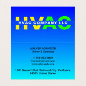 Verwarming, Ventilatie, Airconditioning - Cool HVA Visitekaartje (Binnenkant ongevouwen)