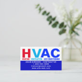 Verwarming & Ventilatie & Airconditioning - HVAC Contactkaartje (Staand voorkant)