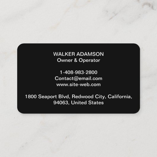 Verwarming & Ventilatie & Airconditioning - HVAC Visitekaartje (Achterkant)