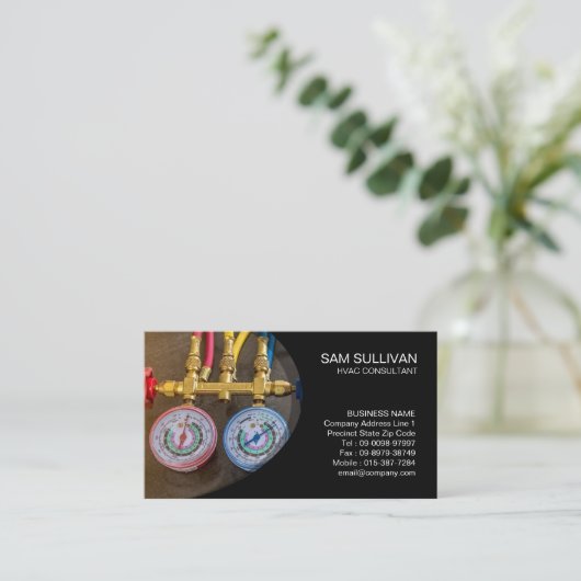 Verwarming Ventilatie Airconditioning HVAC Visitekaartje (Staand voorkant)