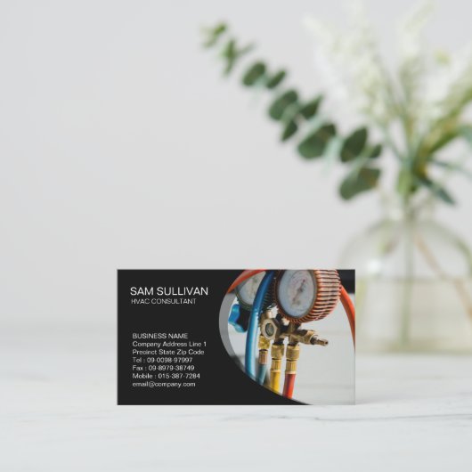 Verwarming Ventilatie Airconditioning HVAC Visitekaartje (Staand voorkant)