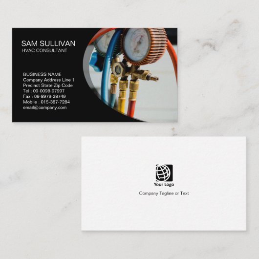 Verwarming Ventilatie Airconditioning HVAC Visitekaartje (Voorkant / Achterkant)