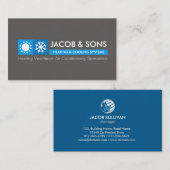 Verwarming Ventilatie Airconditioning Koeling Visitekaartje (Voorkant / Achterkant)