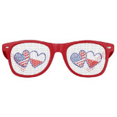 VERWARMINGEN VAN DE VLAGGENSCHAPPEN VS-POLISH RETRO ZONNEBRIL (Voorkant)