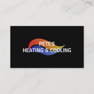 Verwarmings- en airconditioningkoeling Visitekaart Visitekaartje