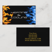 Verwarmings- en airconditioningkoeling Visitekaart Visitekaartje (Voorkant / Achterkant)