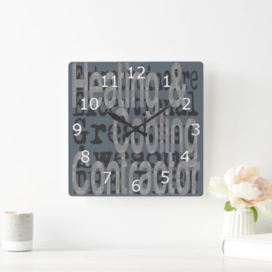 Verwarmings- en koelingscontracten vierkante klok (Huis)