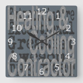 Verwarmings- en koelingscontracten vierkante klok (Voorkant)