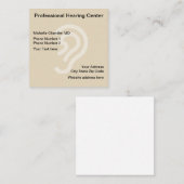 Verwarmingscentrum voor oar Doctor Vierkante Visitekaartje (Voorkant / Achterkant)