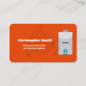 Verwarmingsingenieur Visitekaartje (Voorkant)