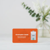 Verwarmingsingenieur Visitekaartje (Staand voorkant)