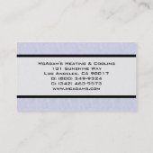 Verwarmingskoeling HVAC-warmtepomp A/C Platnum Visitekaartje (Achterkant)