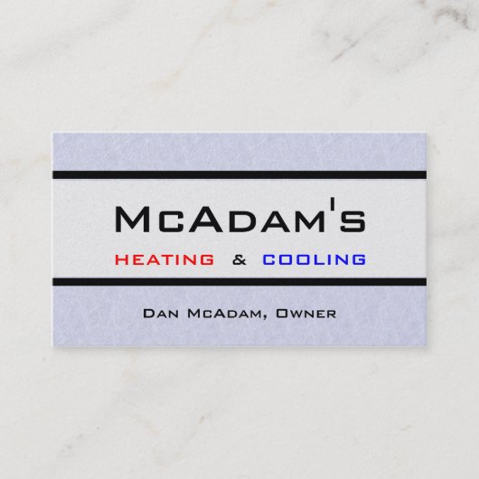 Verwarmingskoeling HVAC-warmtepomp A/C Platnum Visitekaartje (Voorkant)