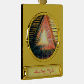 Verwarmingslicht Verguld Banner Ornament (Rechts)