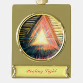 Verwarmingslicht Verguld Banner Ornament (Voorkant)