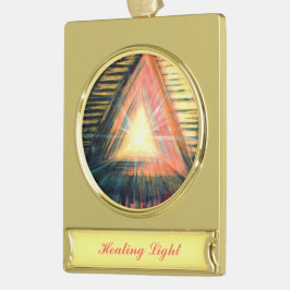 Verwarmingslicht Verguld Banner Ornament