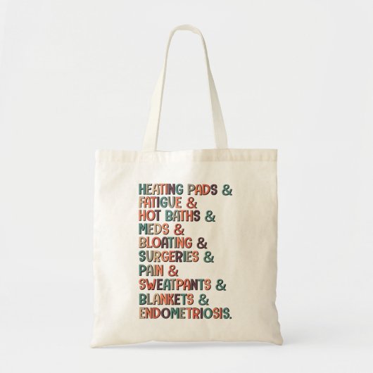 Verwarmingspaden en vermoeiingsdekens & endometrio tote bag (Voorkant)
