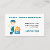 Verwarmingsservice airconditioning visitekaartje (Voorkant)