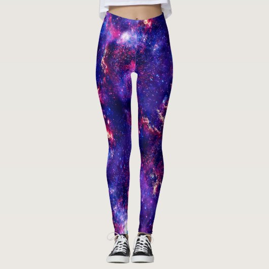 Verwarmingssnelheid nebula Galaxies Patroon Leggings (Voorkant)