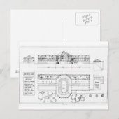 Verwarmingssysteem voor een hotel, conservatorium briefkaart (Voorkant / Achterkant)