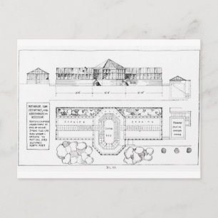 Verwarmingssysteem voor een hotel, conservatorium  briefkaart