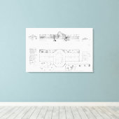 Verwarmingssysteem voor een hotel, conservatorium canvas afdruk (Insitu (Houten vloer))