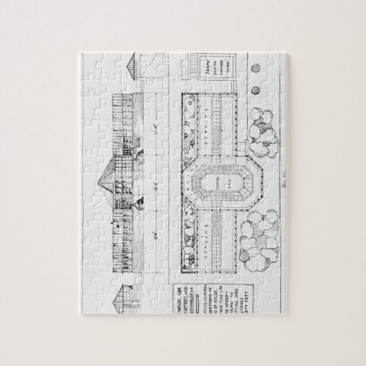 Verwarmingssysteem voor een hotel, conservatorium  legpuzzel (Verticaal)