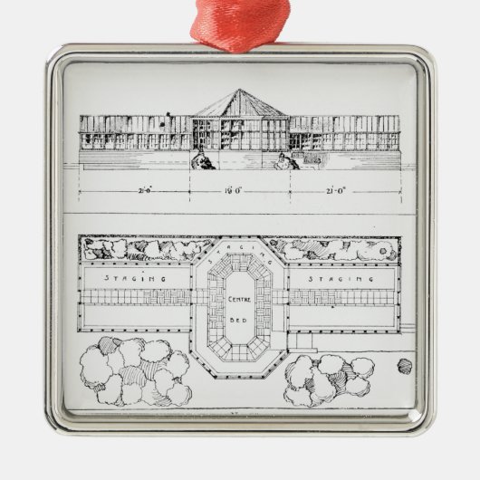 Verwarmingssysteem voor een hotel, conservatorium metalen ornament (Voorkant)