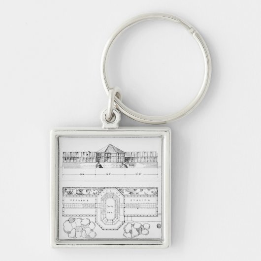 Verwarmingssysteem voor een hotel, conservatorium  sleutelhanger (Voorkant)