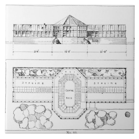 Verwarmingssysteem voor een hotel, conservatorium  tegeltje (Voorkant)