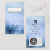 Verwarmingsventilatie airconditioning HVAC Busines Visitekaartje (Voorkant / Achterkant)