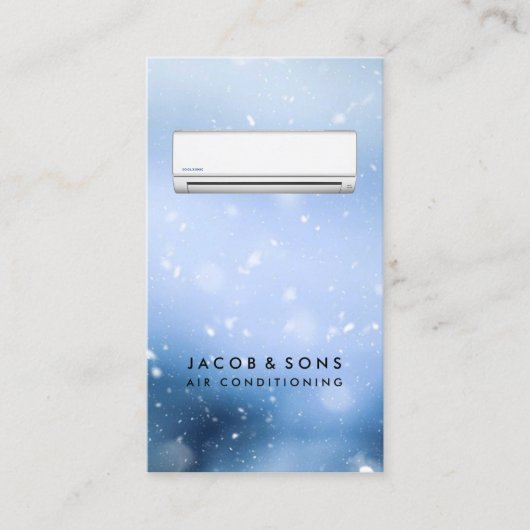 Verwarmingsventilatie airconditioning HVAC Busines Visitekaartje (Voorkant)